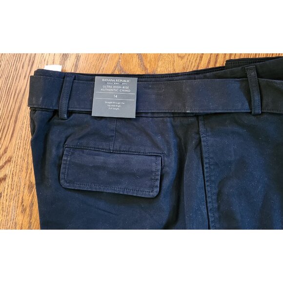 BR Factory Authentic Straight CHINO- Belt -Button Ankle-  Sz 14 NWT - Picture 4 of 9